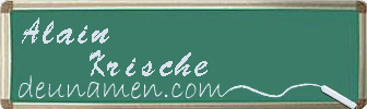 Alain Krische Visitenkarte